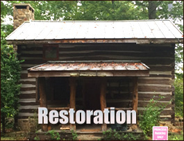 Historic Log Cabin Restoration  Yancey County, North Carolina